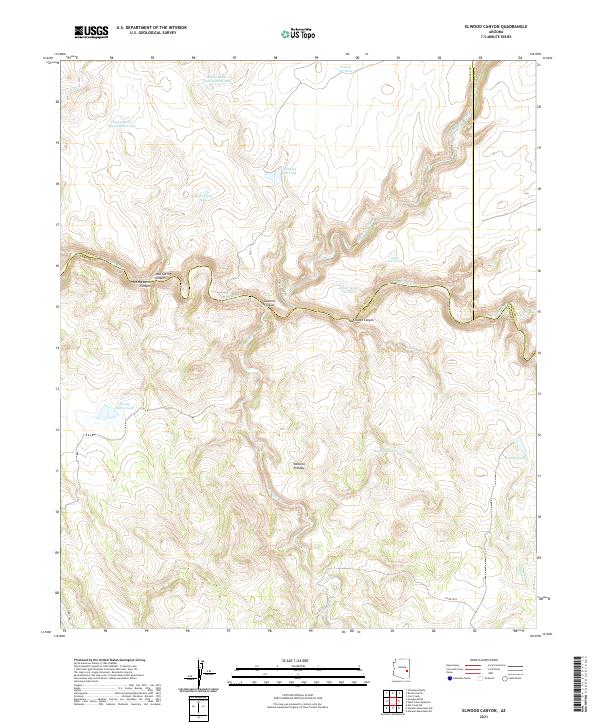 USGS Topographic Map – Elwood Canyon