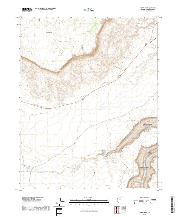 USGS Topographic Map – Emmett Wash