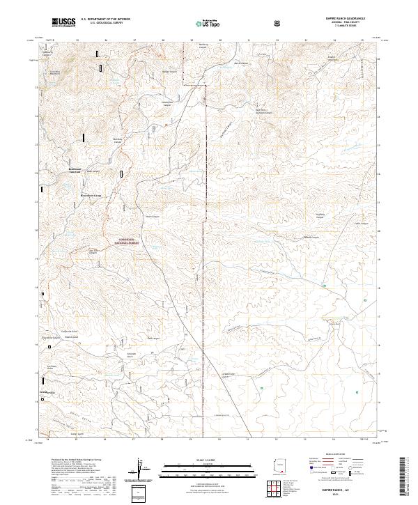 USGS Topographic Map – Empire Ranch