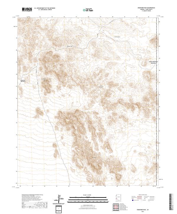 USGS Topographic Map – Engesser Pass