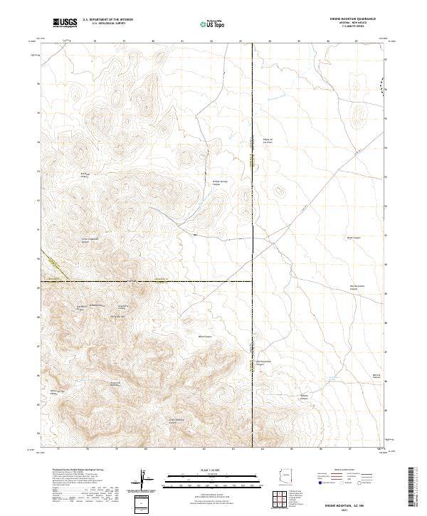 USGS Topographic Map – Engine Mountain