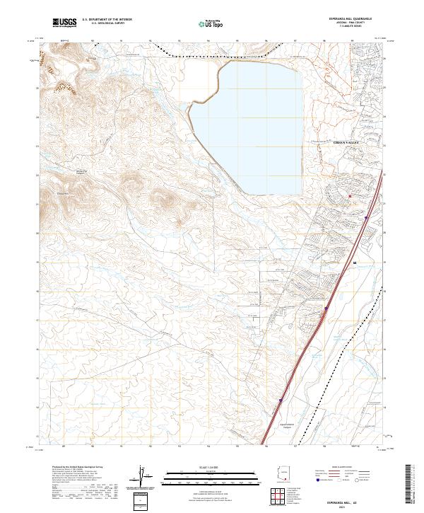 USGS Topographic Map – Esperanza Mill