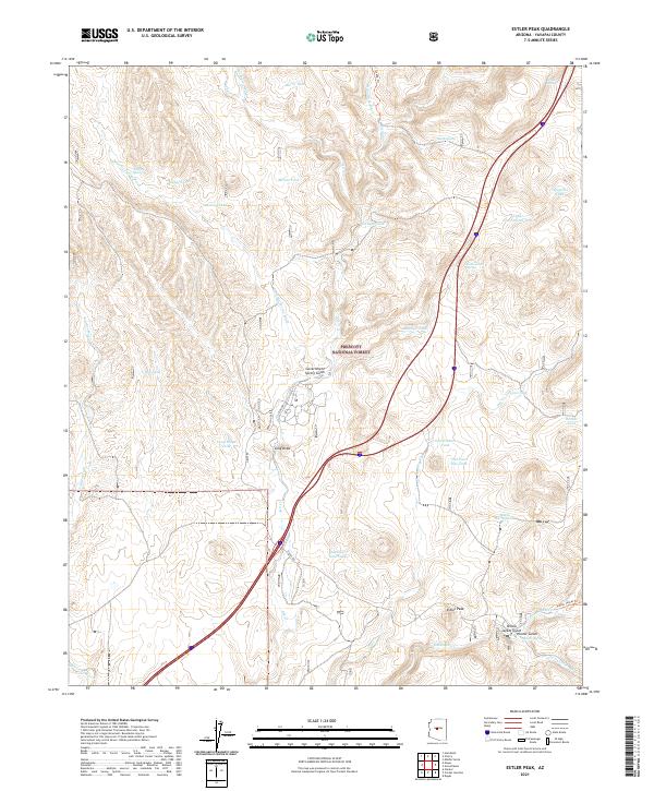 USGS Topographic Map – Estler Peak