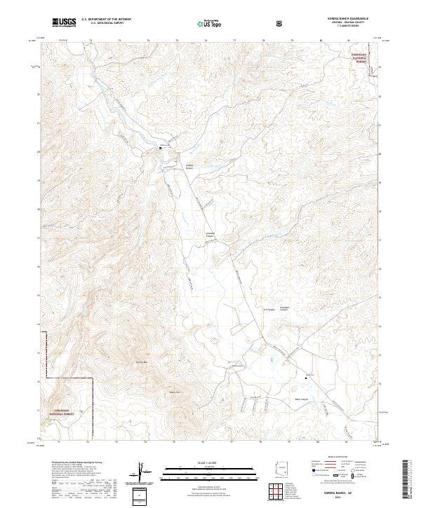 USGS Topographic Map – Eureka Ranch