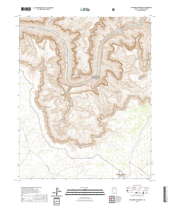 USGS Topographic Map – Explorers Monument