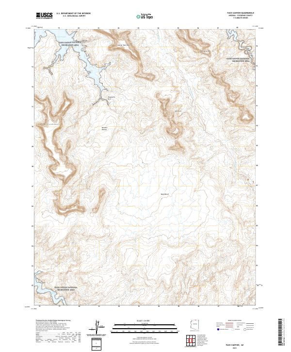 USGS Topographic Map – Face Canyon