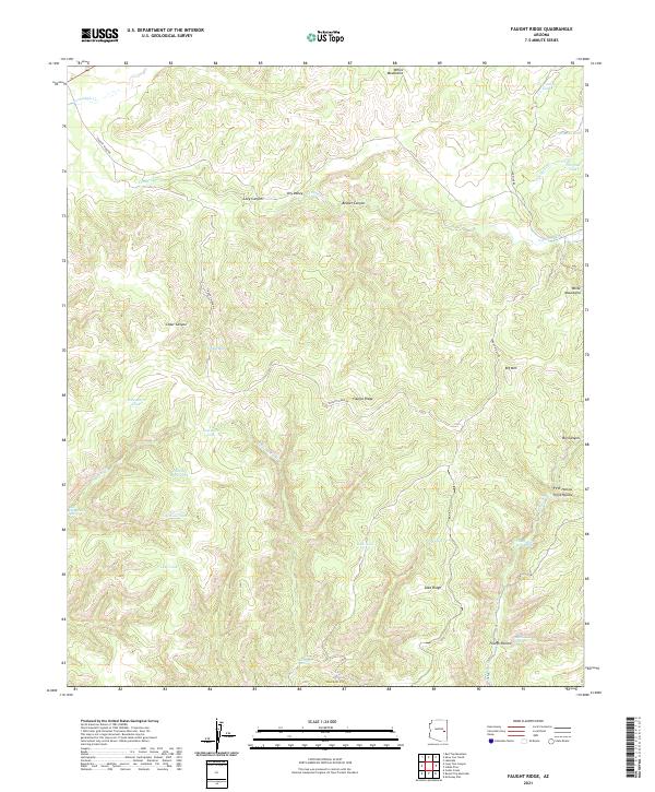 USGS Topographic Map – Faught Ridge