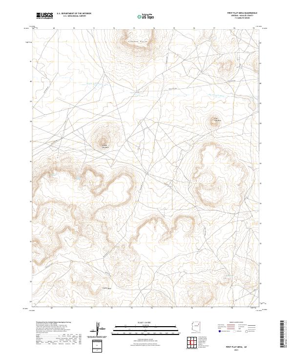 USGS Topographic Map – First Flat Mesa