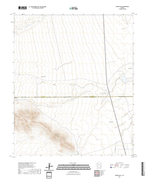 USGS Topographic Map – Fisher Hills