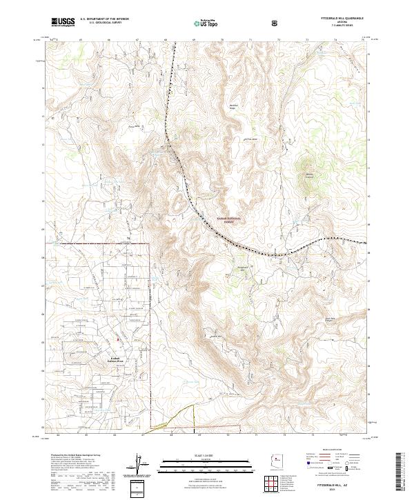 USGS Topographic Map – Fitzgerald Hill