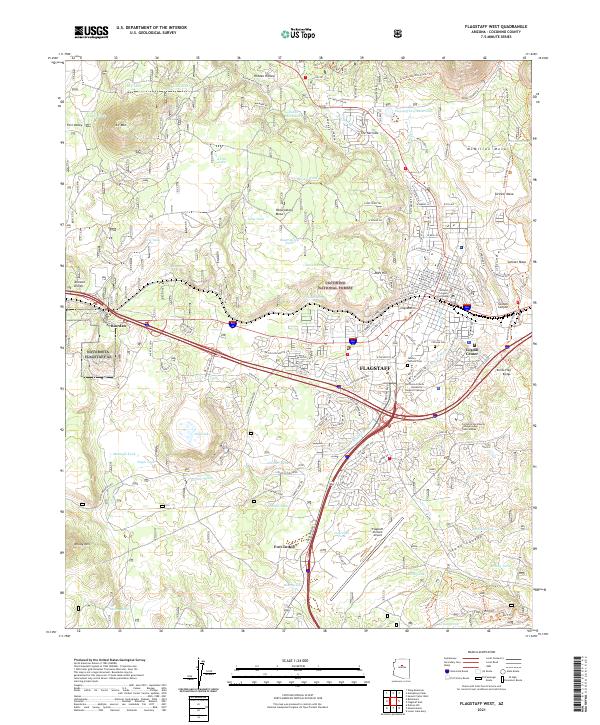 USGS Topographic Map – Flagstaff West