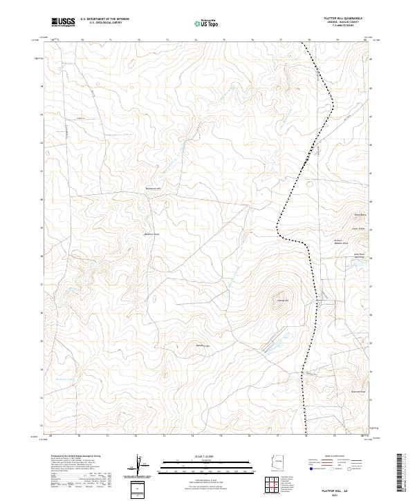 USGS Topographic Map – Flattop Hill