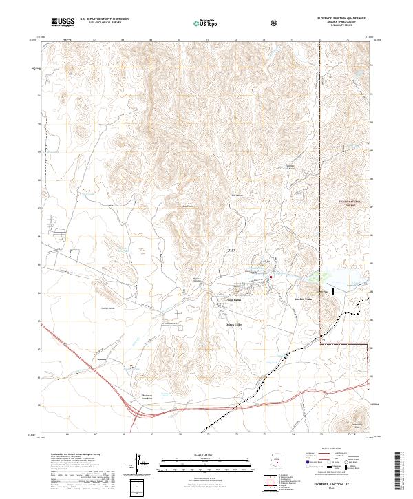 USGS Topographic Map – Florence Junction