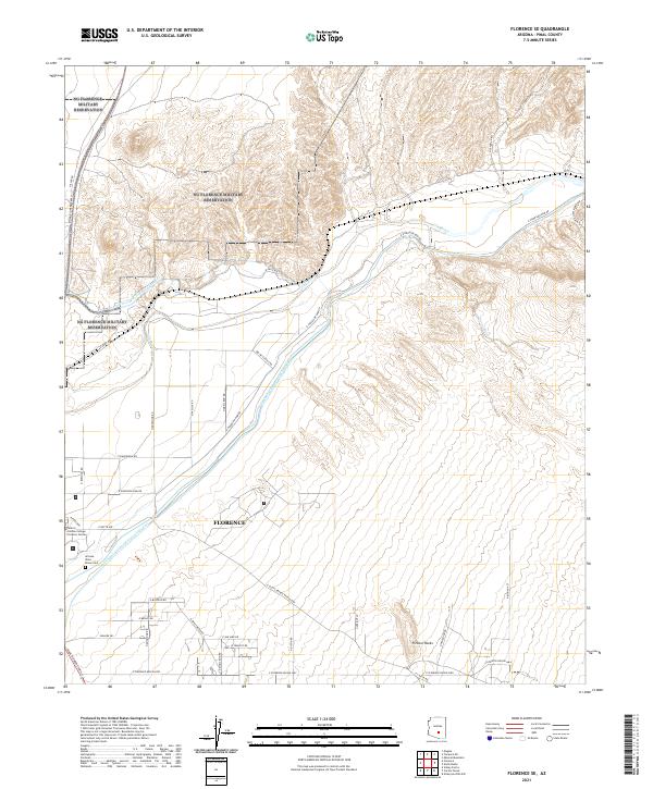 USGS Topographic Map – Florence SE