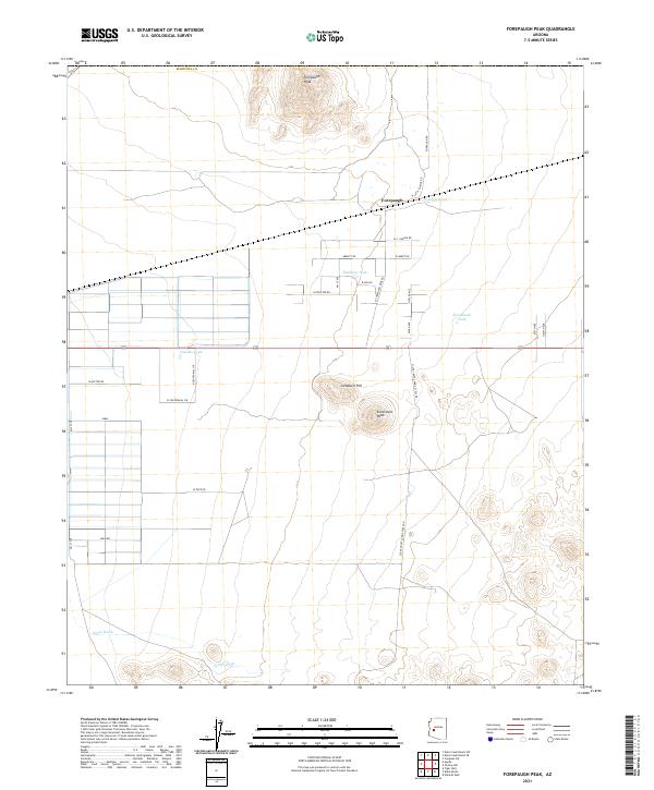 USGS Topographic Map – Forepaugh Peak