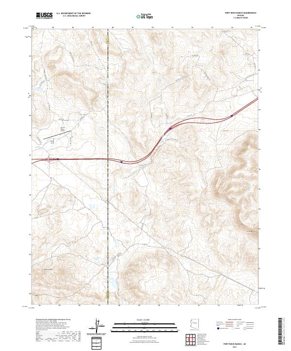 USGS Topographic Map – Fort Rock Ranch