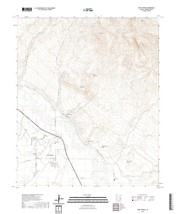 USGS Topographic Map – Fort Thomas