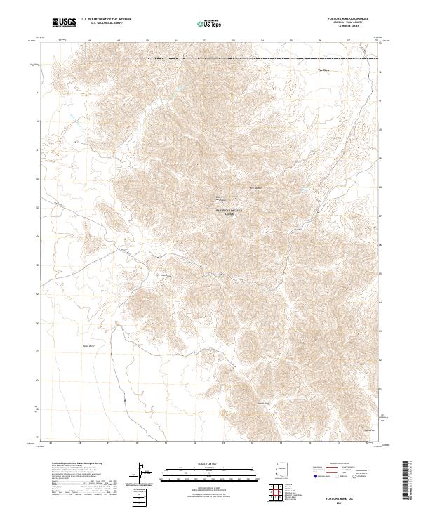 USGS Topographic Map – Fortuna Mine