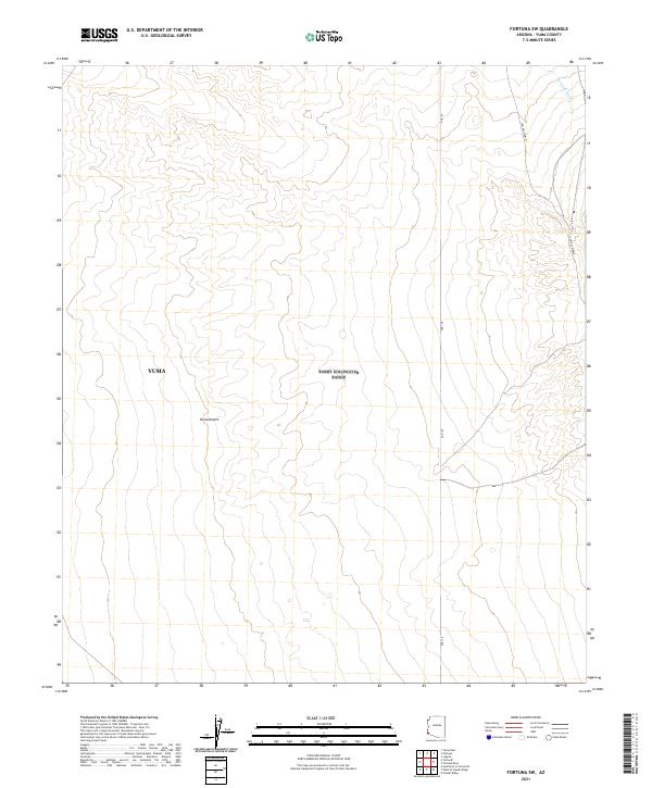2021 Map of Fortuna SW, 2021 Print
