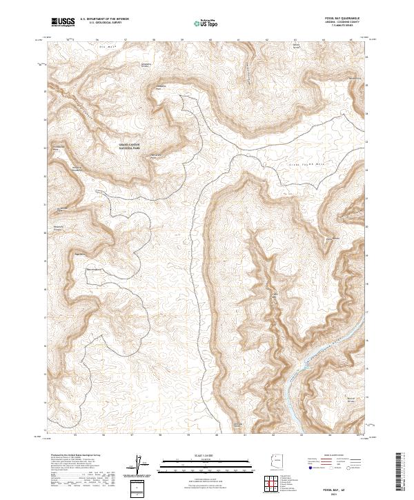 USGS Topographic Map – Fossil Bay