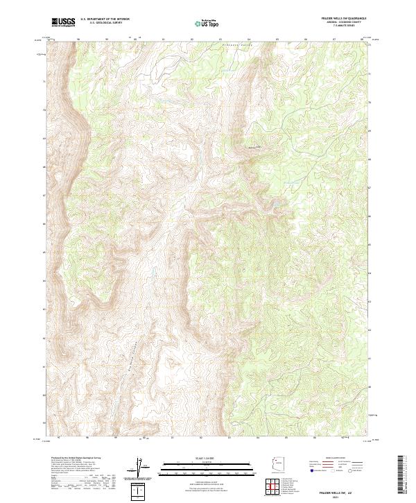 USGS Topographic Map – Frazier Wells SW