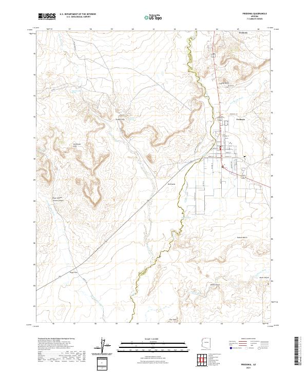 USGS Topographic Map – Fredonia