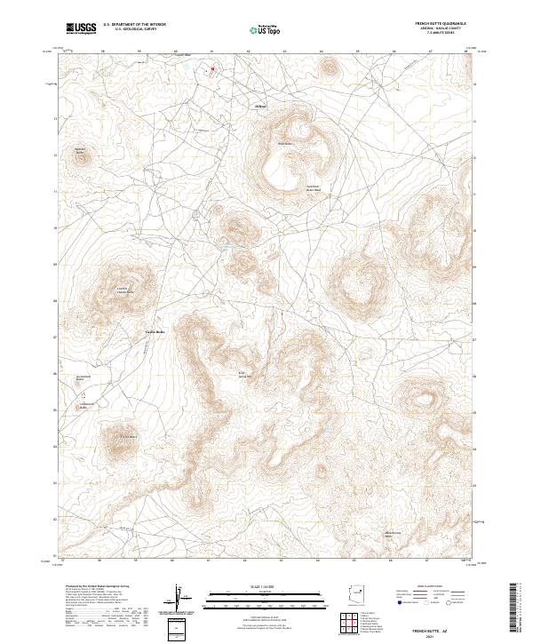 USGS Topographic Map – French Butte
