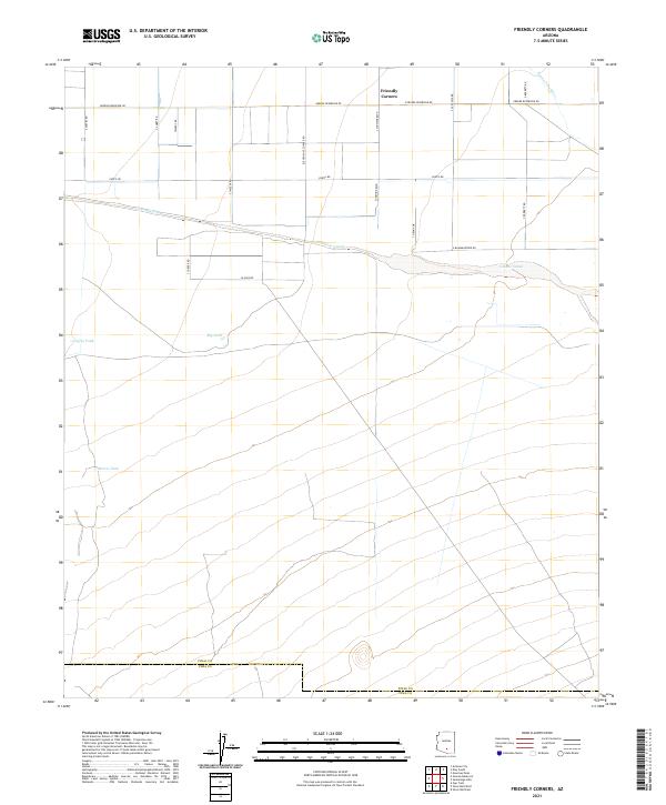 USGS Topographic Map – Friendly Corners