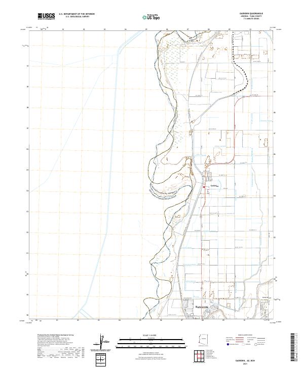USGS Topographic Map – Gadsden
