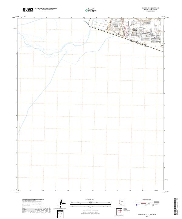 USGS Topographic Map – Gadsden OE S