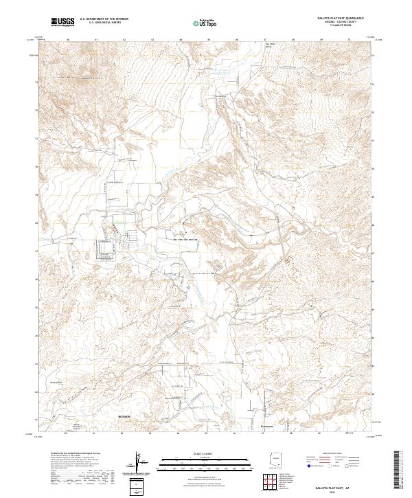 USGS Topographic Map – Galleta Flat East