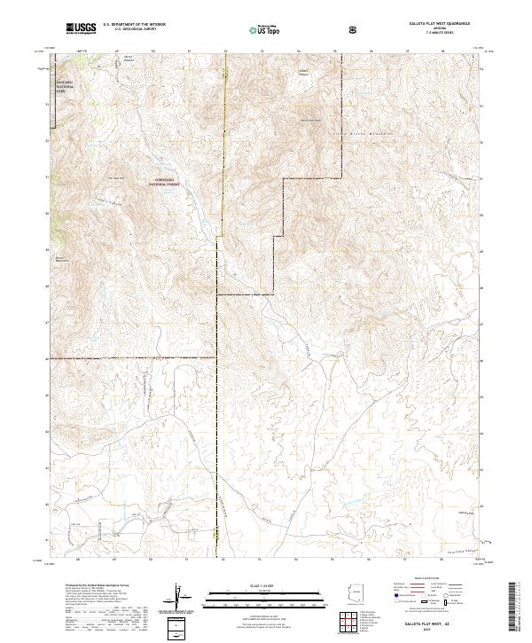 USGS Topographic Map – Galleta Flat West