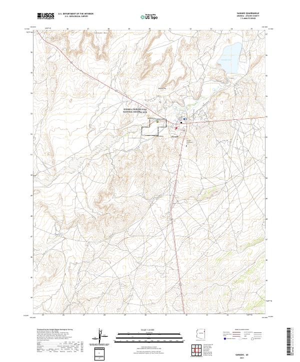 USGS Topographic Map – Ganado