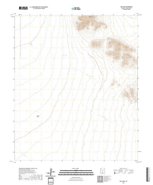 USGS Topographic Map – Gap Tank