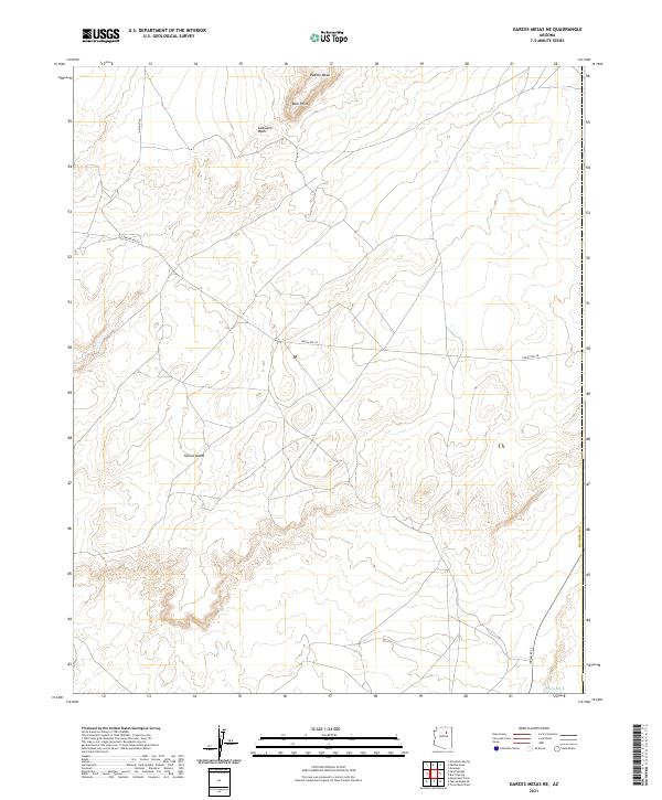 USGS Topographic Map – Garces Mesas NE