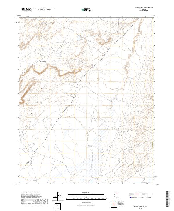 USGS Topographic Map – Garces Mesas SE