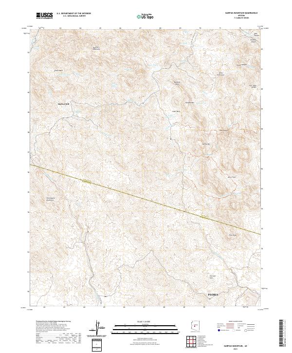 USGS Topographic Map – Garfias Mountain
