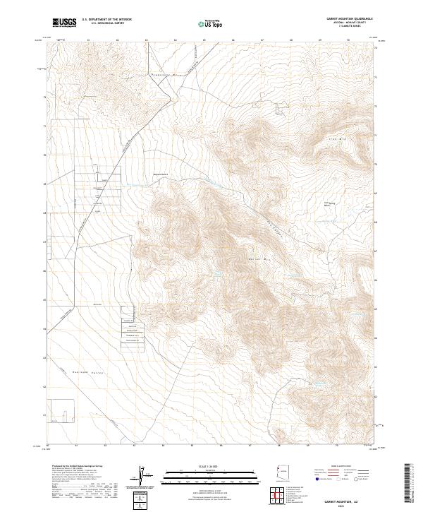 USGS Topographic Map – Garnet Mountain
