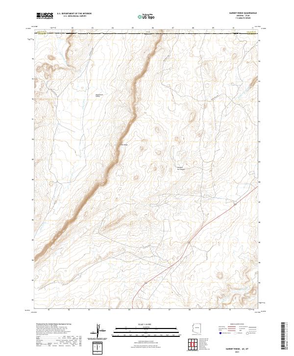 USGS Topographic Map – Garnet Ridge