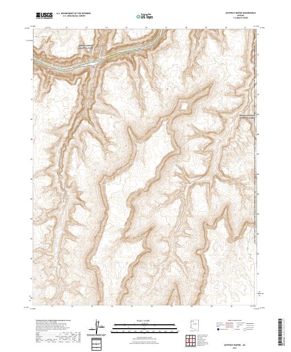 USGS Topographic Map – Gateway Rapids