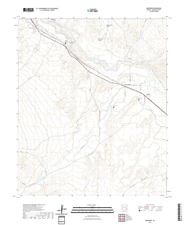 USGS Topographic Map – Geronimo