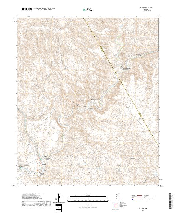 USGS Topographic Map – Gila Box