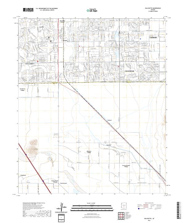 USGS Topographic Map – Gila Butte