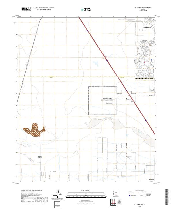 USGS Topographic Map – Gila Butte NW