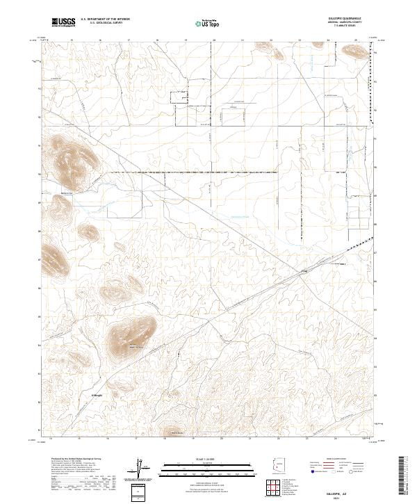 USGS Topographic Map – Gillespie
