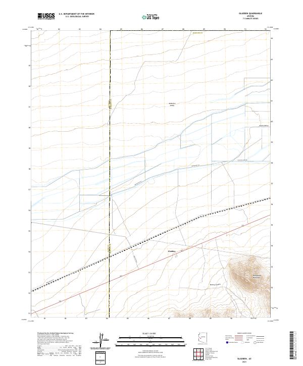 USGS Topographic Map – Gladden