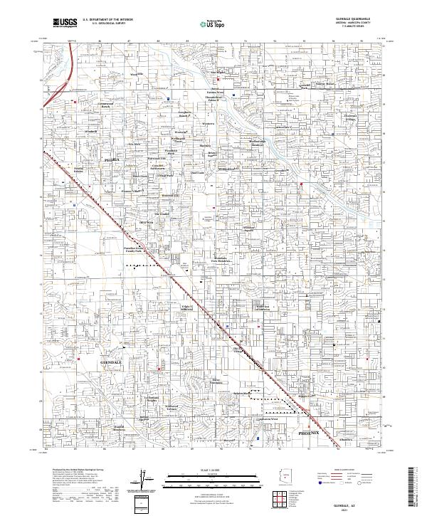 USGS Topographic Map – Glendale