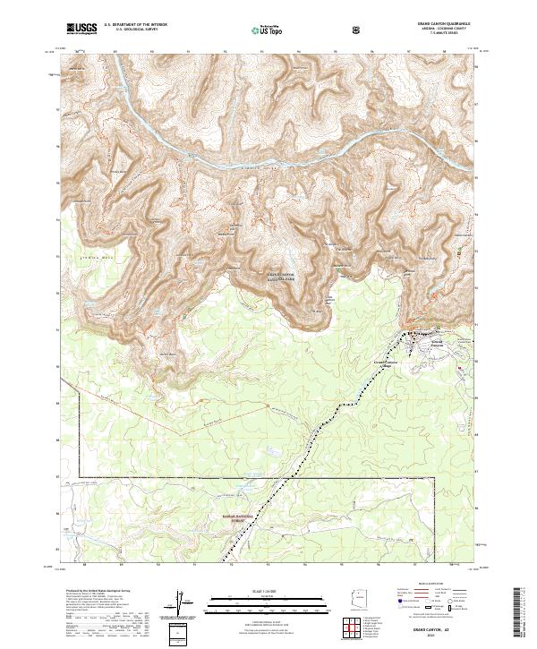 USGS Topographic Map – Grand Canyon