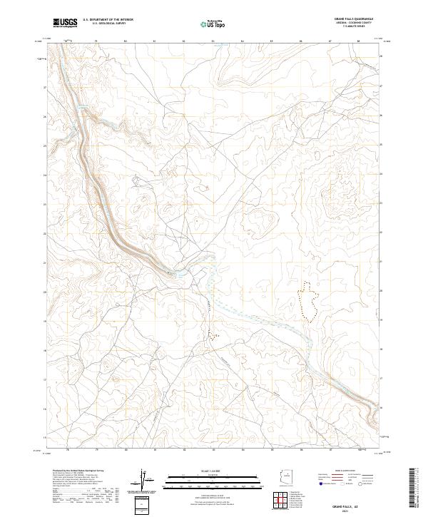 USGS Topographic Map – Grand Falls