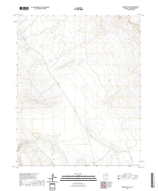USGS Topographic Map – Grand Falls NE